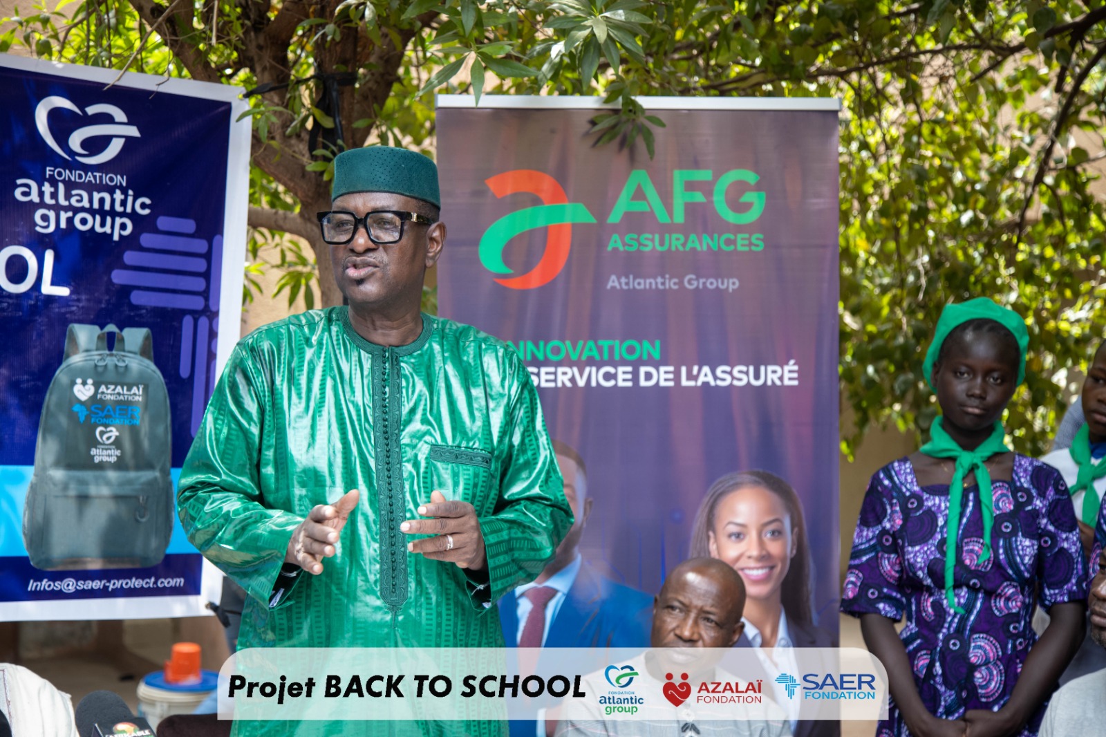 Cérémonie de remise de kits scolaires à 200 élèves brillants issus de Familles modestes.