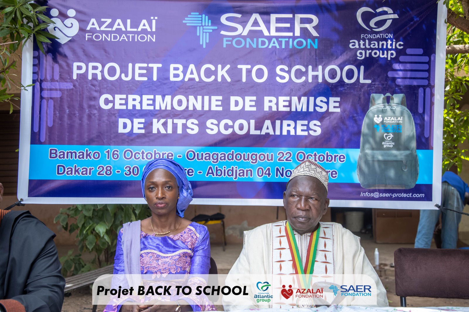Cérémonie de remise de kits scolaires à 200 élèves brillants issus de Familles modestes.