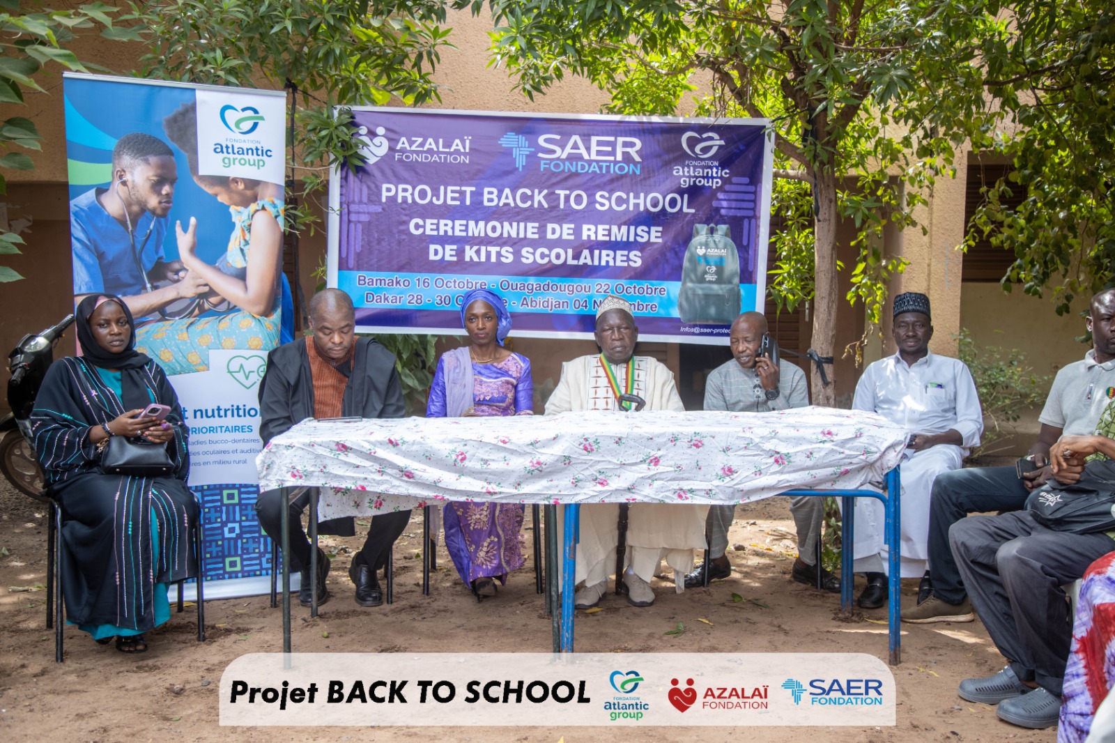 Cérémonie de remise de kits scolaires à 200 élèves brillants issus de Familles modestes.