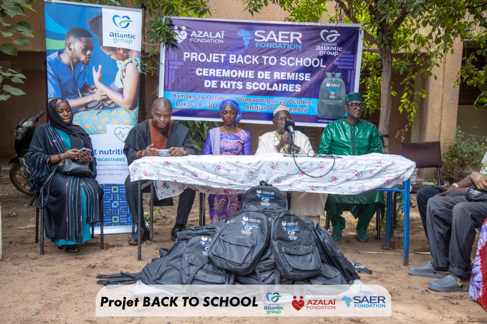 Cérémonie de remise de kits scolaires à 200 élèves brillants issus de Familles modestes.